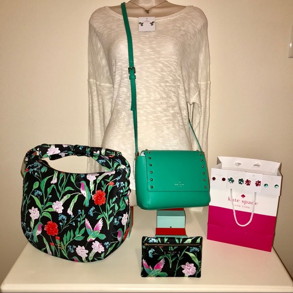 BOGO 50% & more🎉 Kate Spade ♠️ Teal Crossbody NWT - Picture 6 of 7